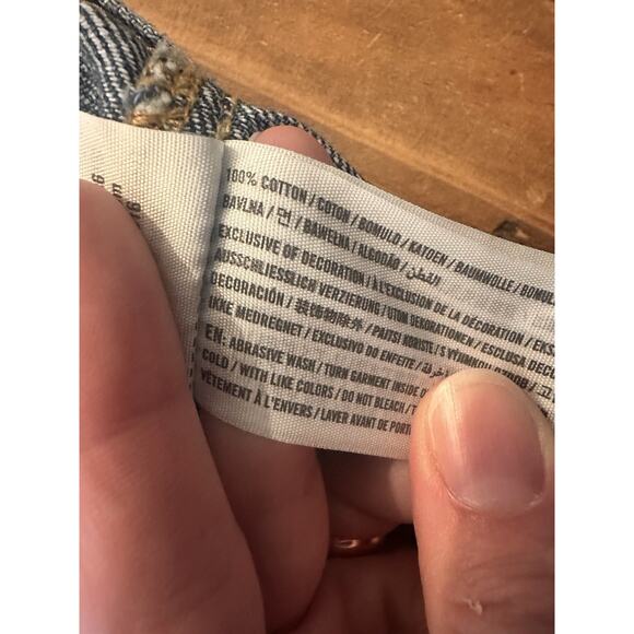 Abercrombie & Fitch Denim Jean Blue Jacket Size XL Y2K 90s Button Closure - Picture 9 of 16